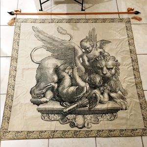 ♥️Large DESIGNER TAPESTRY  56” sq♥️